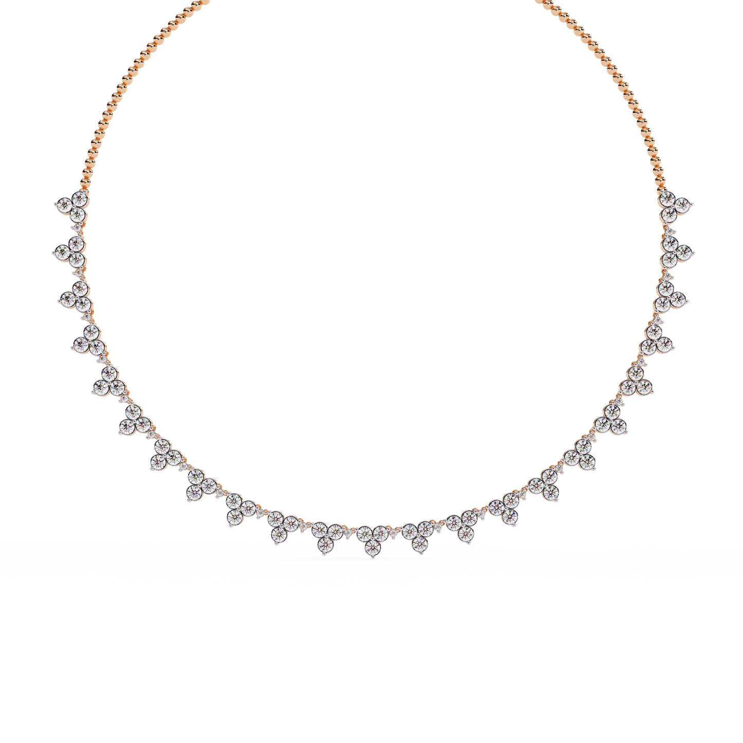 sylva round diamond necklace
