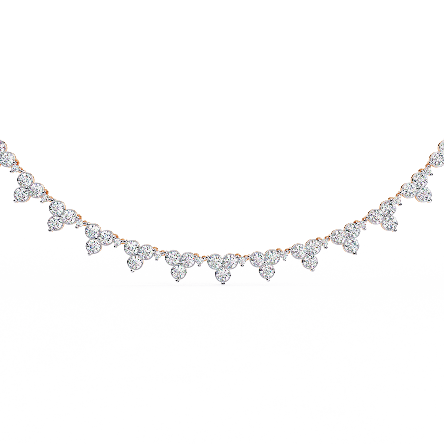 sylva round diamond necklace