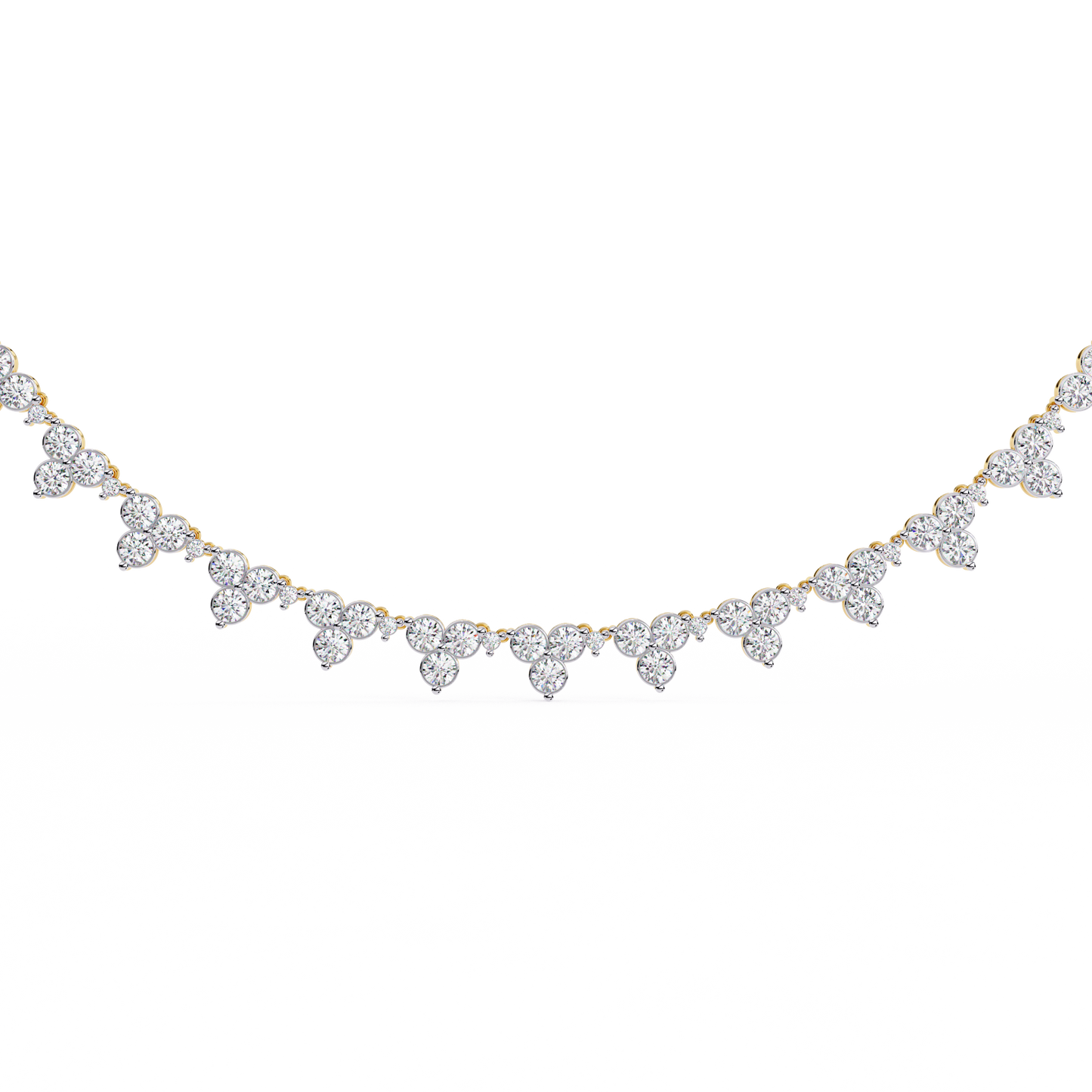 sylva round diamond necklace