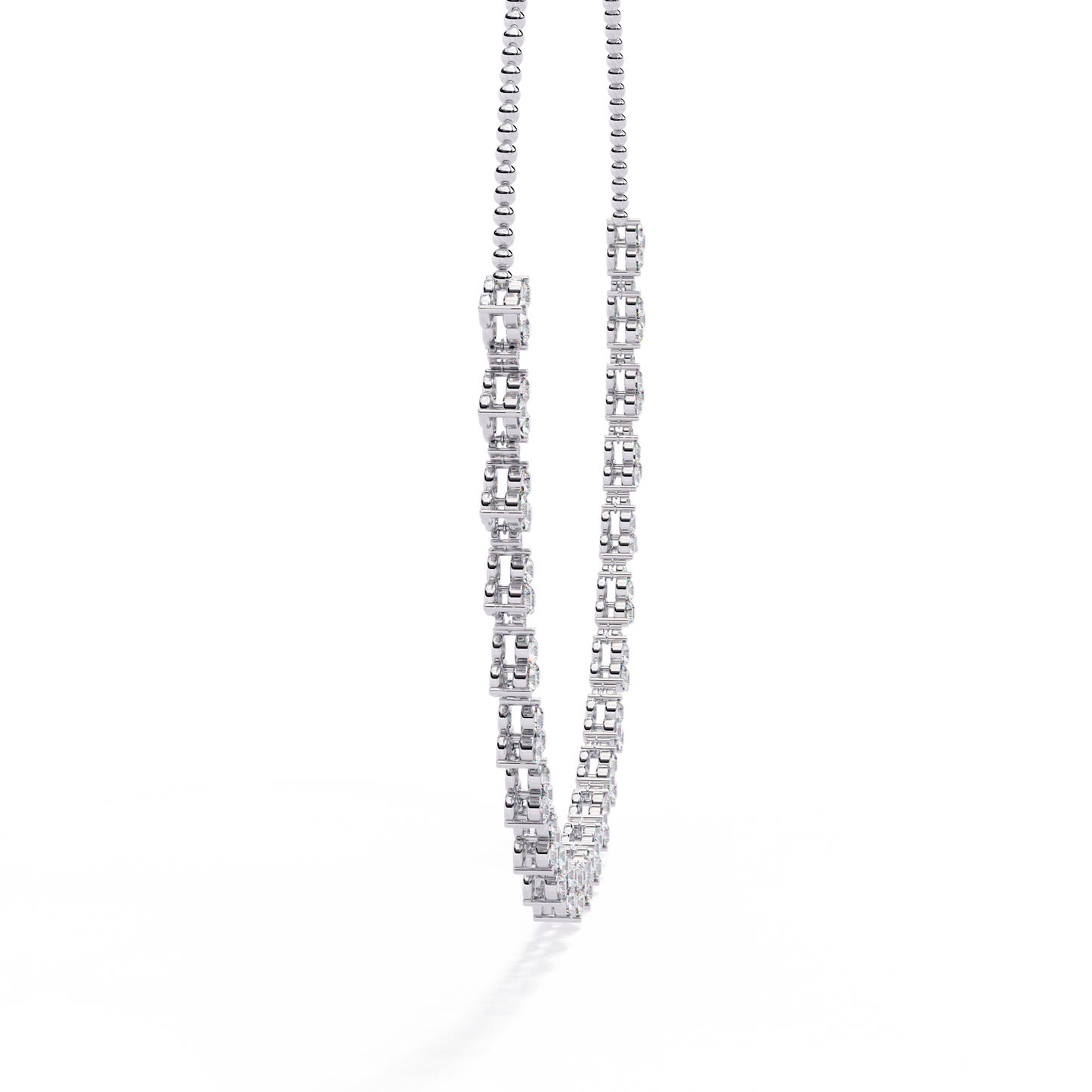 sylva round diamond necklace