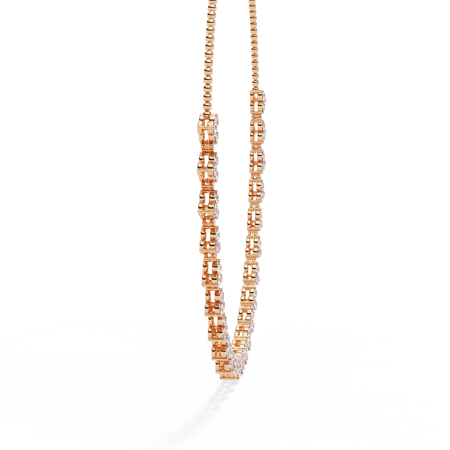 sylva round diamond necklace