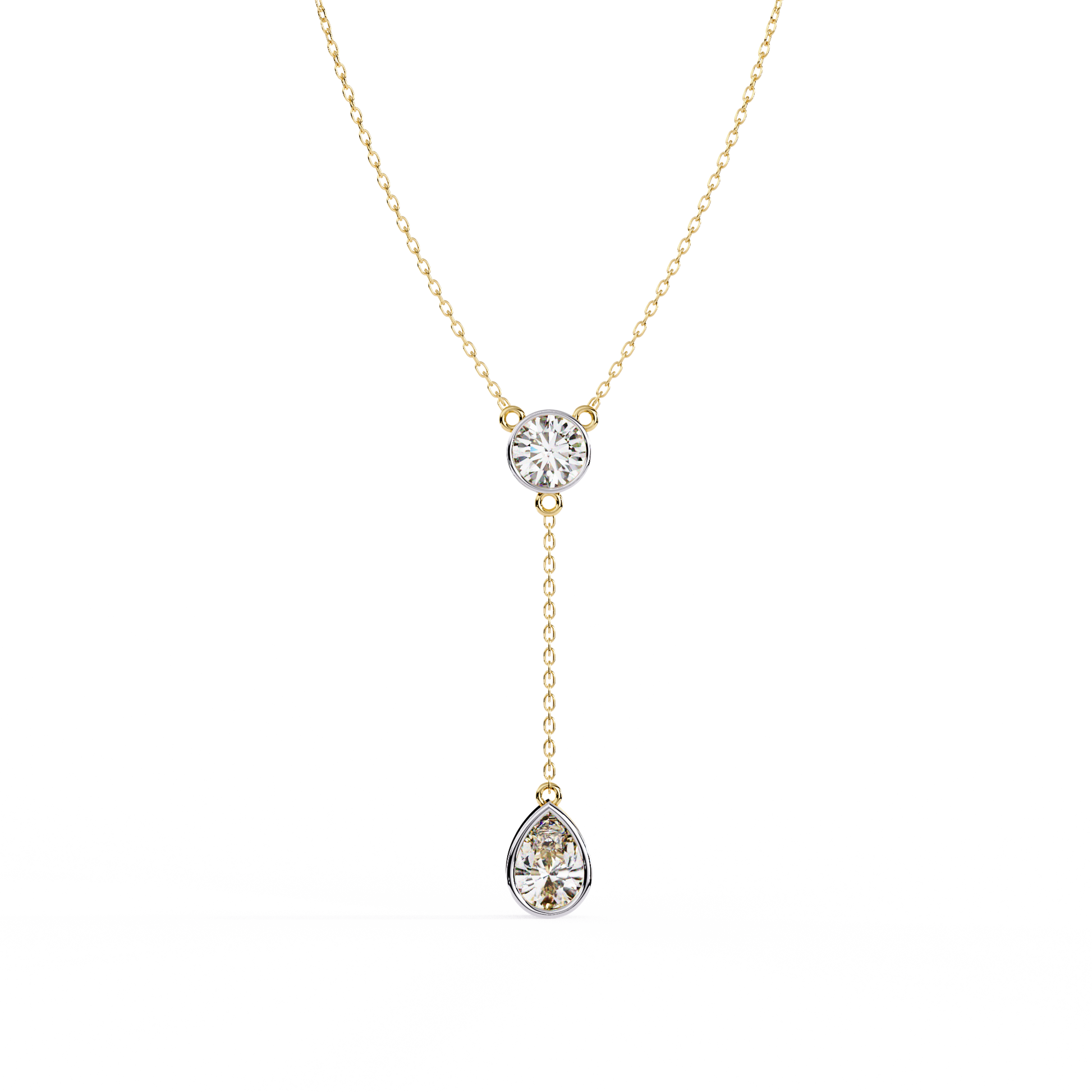 Aurora Pear Diamond Necklace - Espira Fine Gems