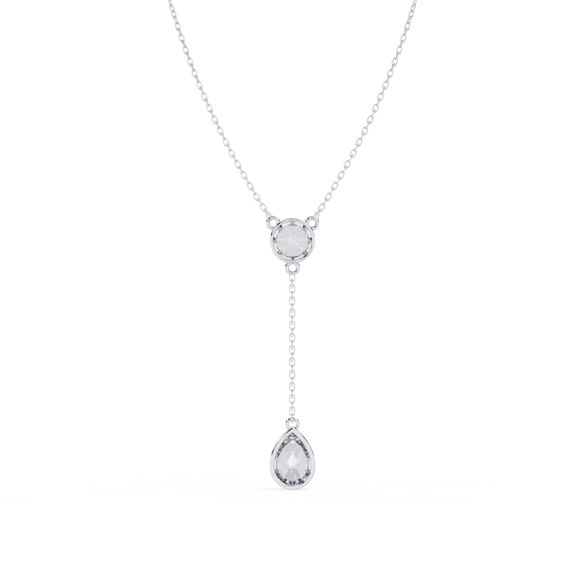 Aurora Pear Diamond Necklace - Espira Fine Gems