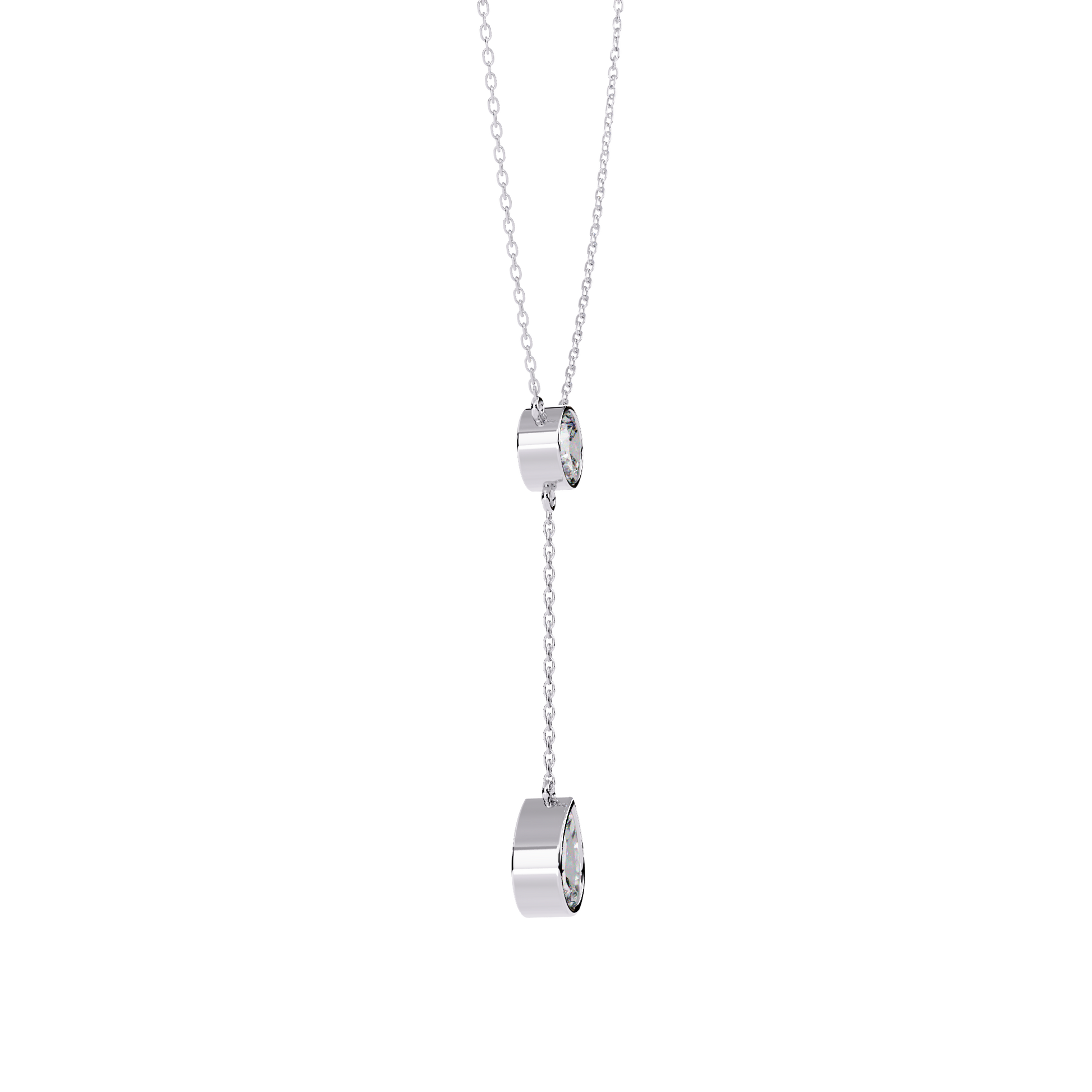 Aurora Pear Diamond Necklace - Espira Fine Gems