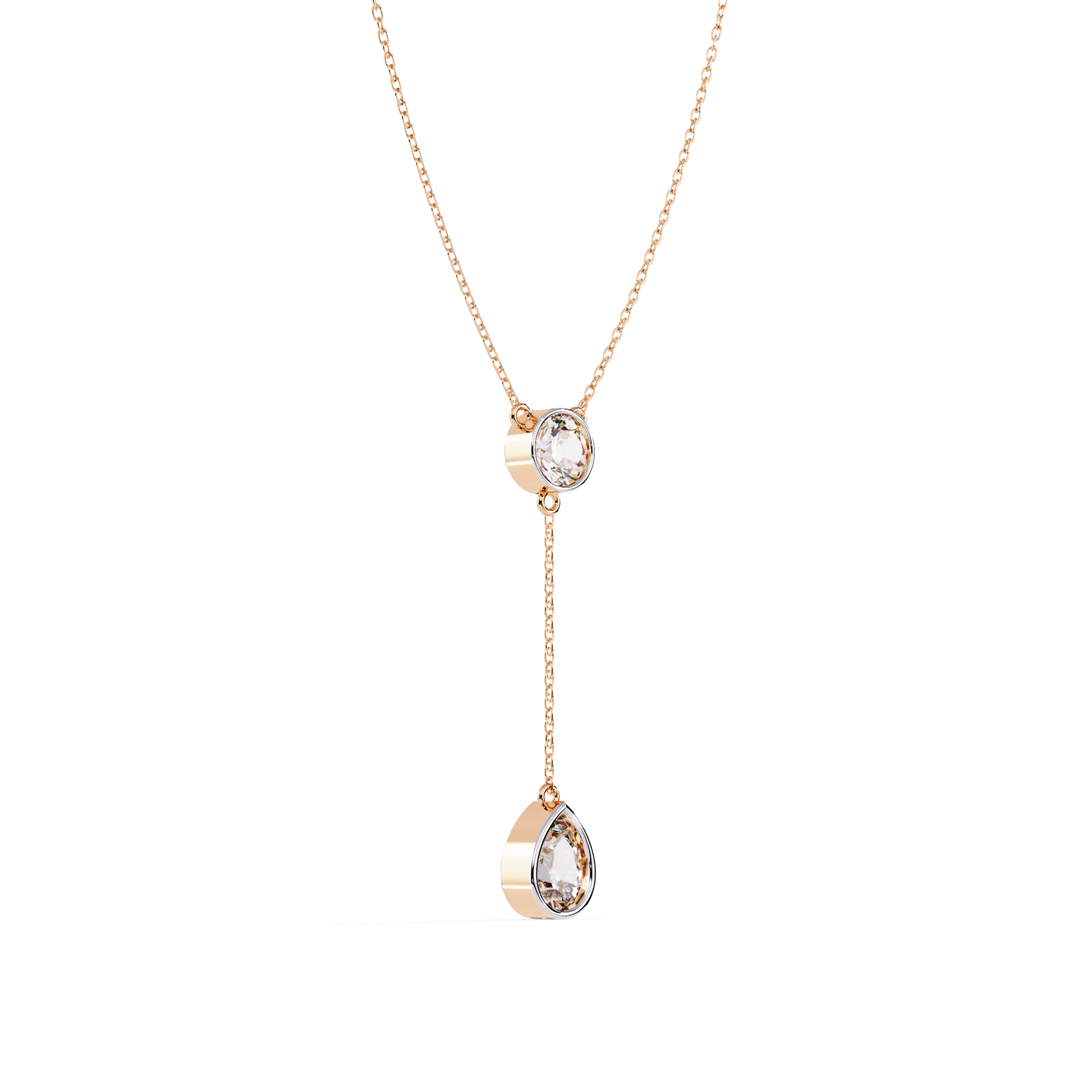 Aurora Pear Diamond Necklace - Espira Fine Gems