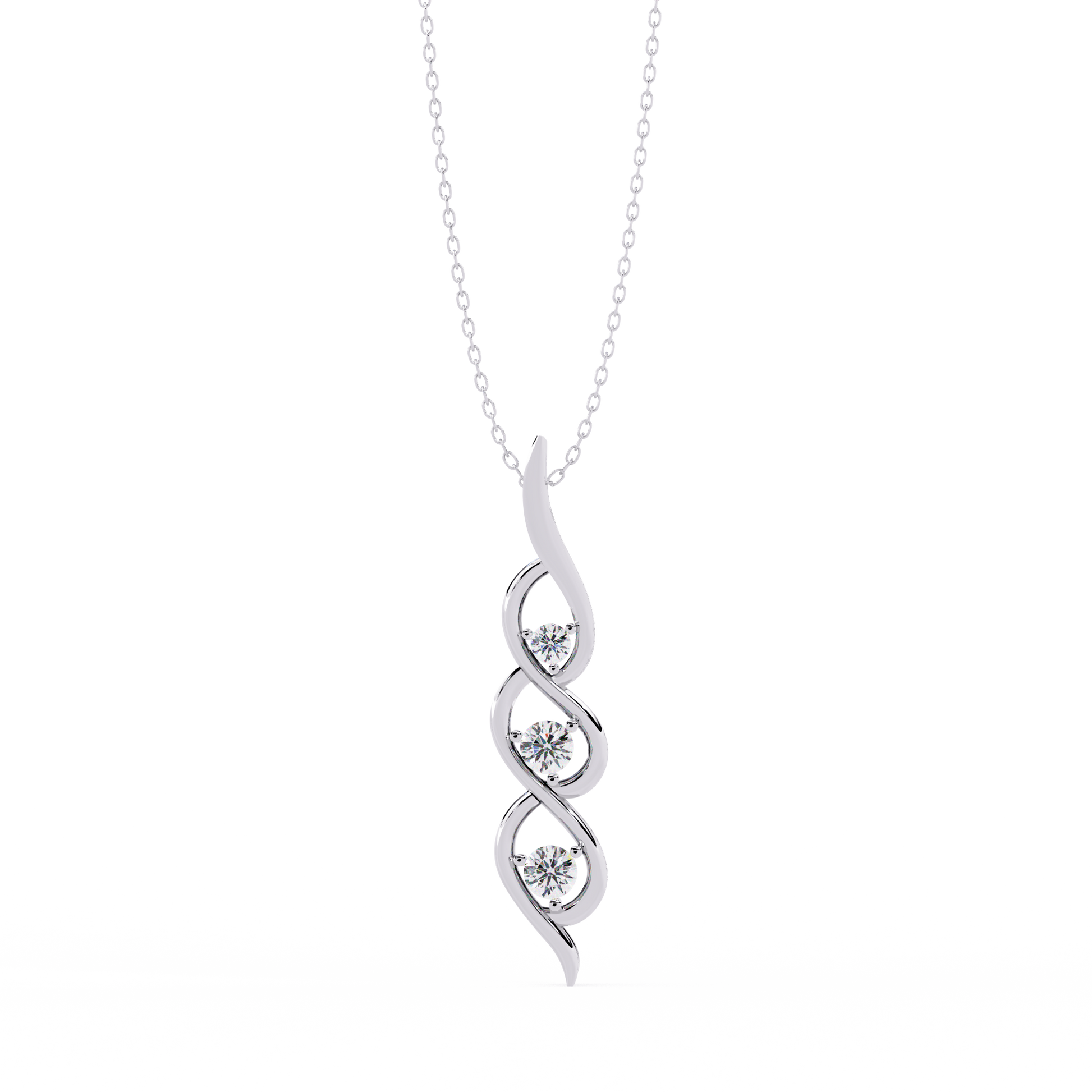 Verdant Round Diamond Necklace - Espira Fine Gems