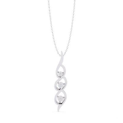 Verdant Round Diamond Necklace - Espira Fine Gems