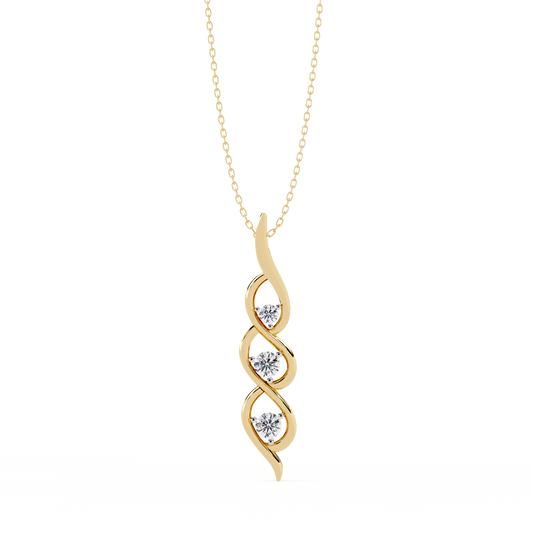 Verdant Round Diamond Necklace - Espira Fine Gems