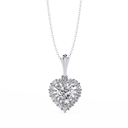 Sequoia Heart Diamond Necklace - Espira Fine Gems