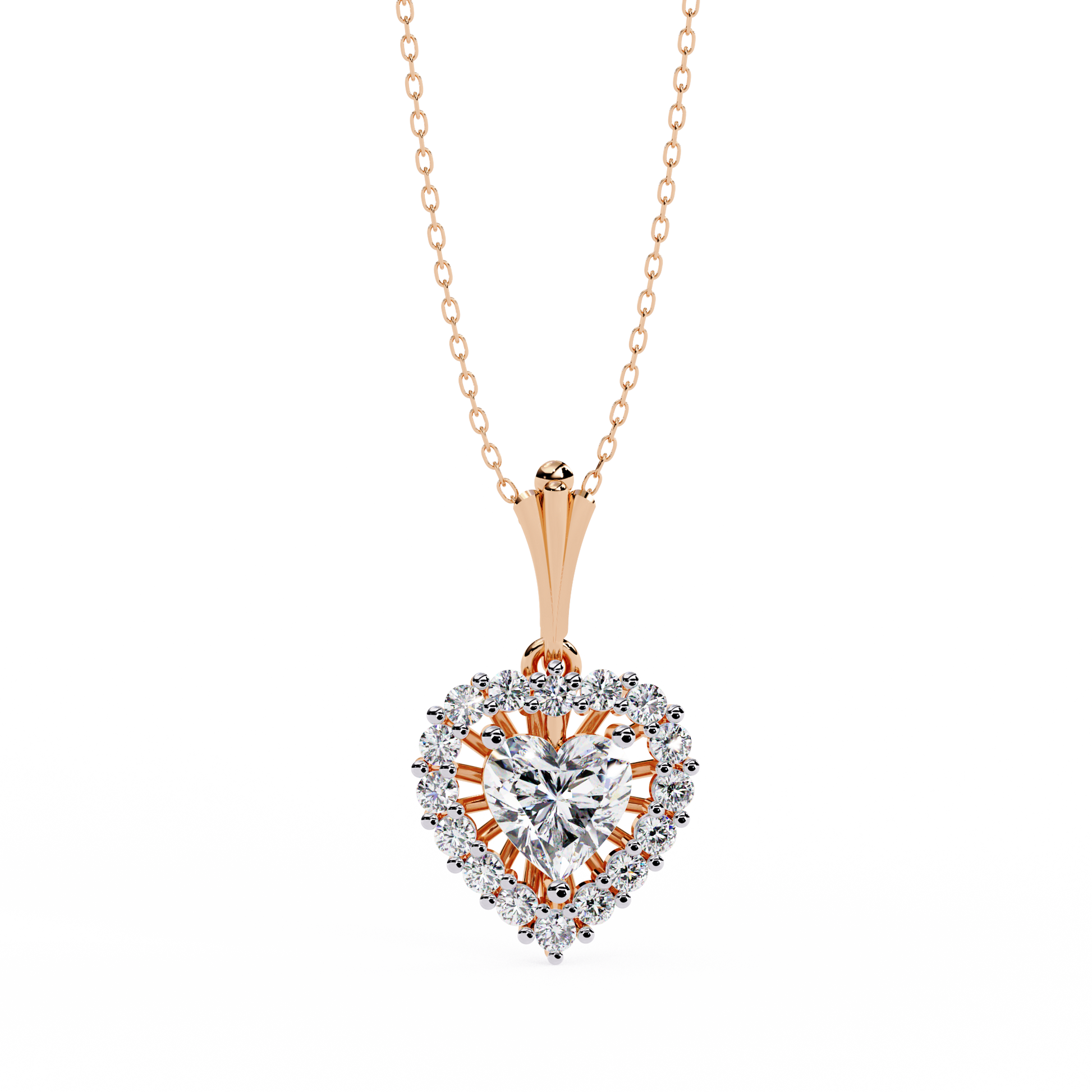 Sequoia Heart Diamond Necklace - Espira Fine Gems