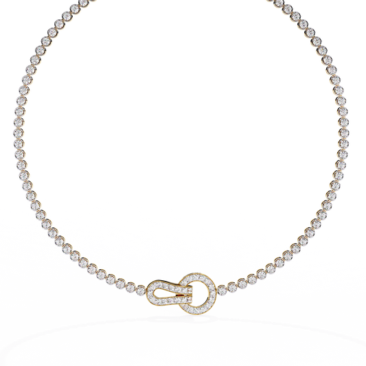 Tundra Round Diamond Necklace - Espira Fine Gems