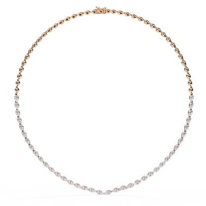 Boreal Round Diamond Necklace - Espira Fine Gems