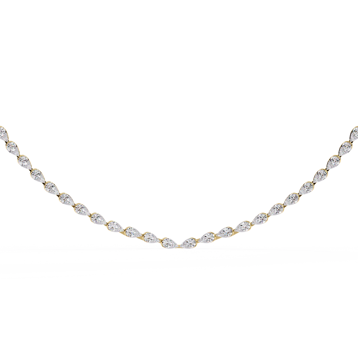 boreal round diamond necklace - espira fine gems