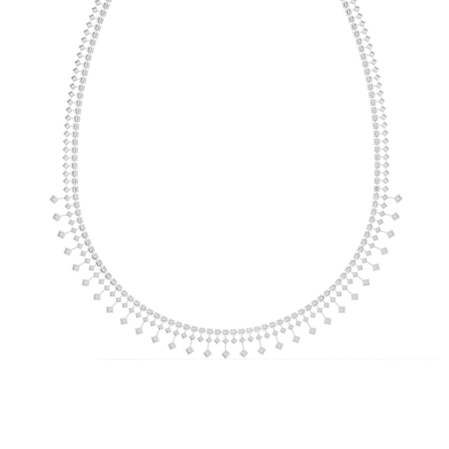 zerelle round diamond necklace - espira fine gems