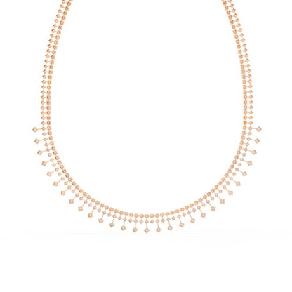 Zerelle Round Diamond Necklace - Espira Fine Gems