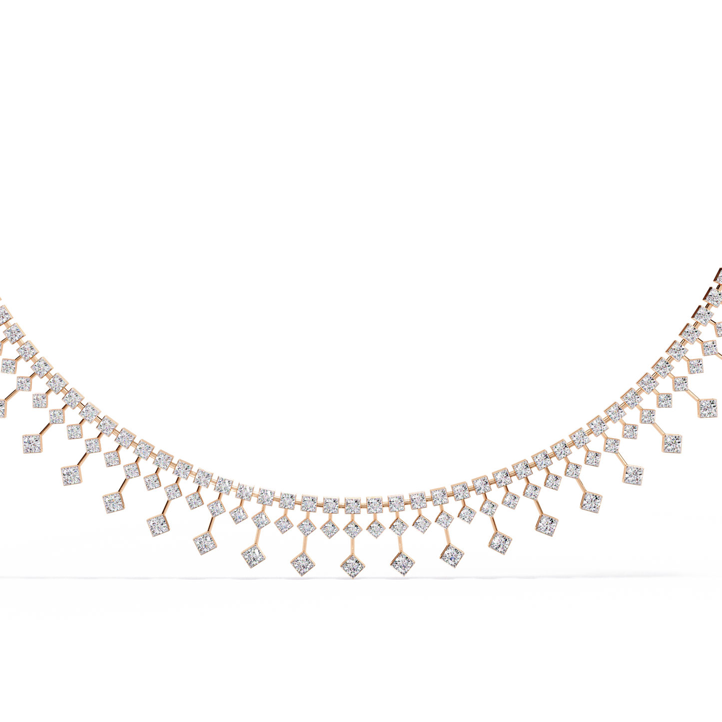 zerelle round diamond necklace - espira fine gems