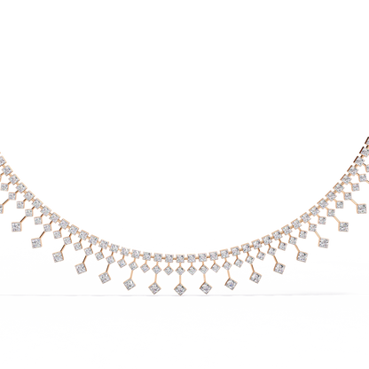 Zerelle Round Diamond Necklace - Espira Fine Gems