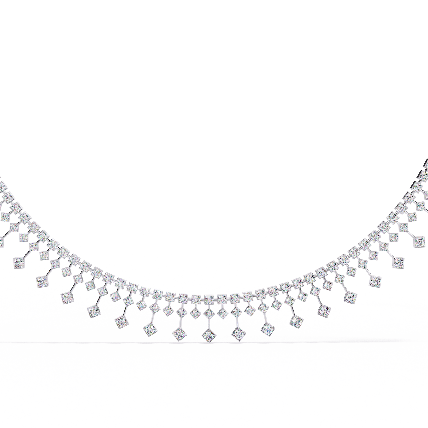 zerelle round diamond necklace - espira fine gems