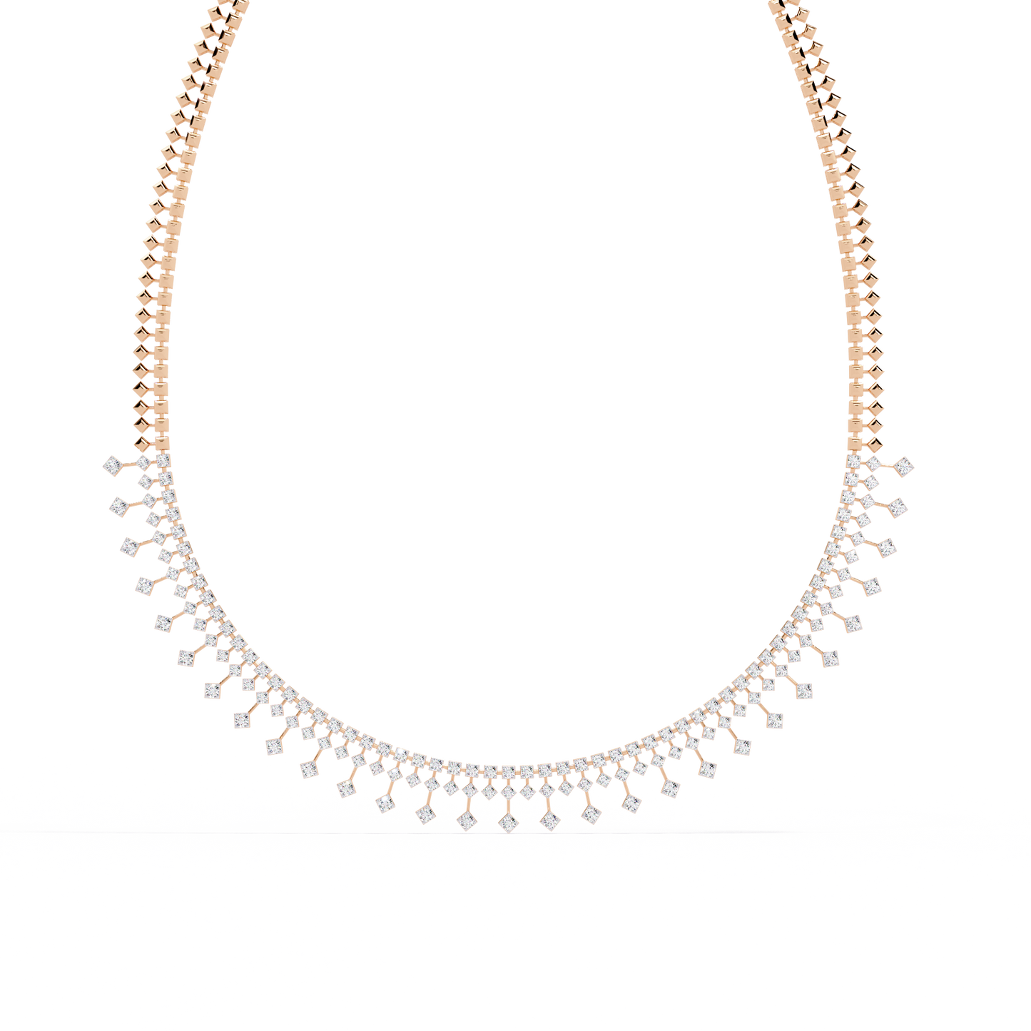 zerelle round diamond necklace - espira fine gems