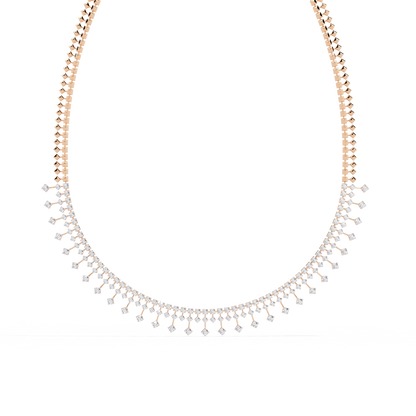 Zerelle Round Diamond Necklace - Espira Fine Gems