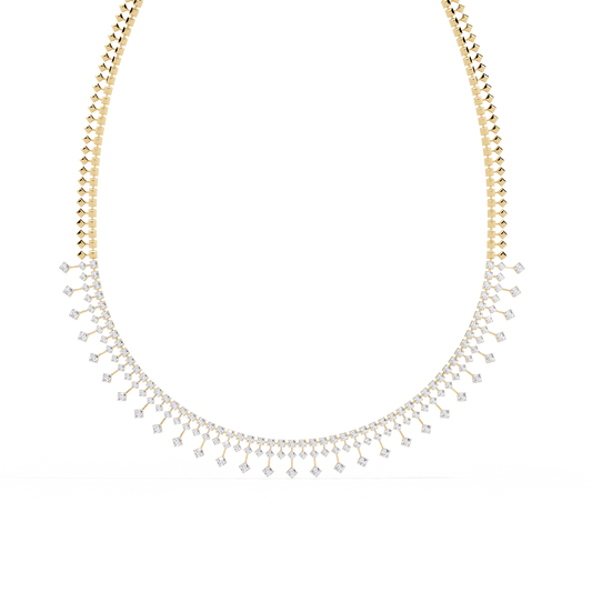 Zerelle Round Diamond Necklace - Espira Fine Gems