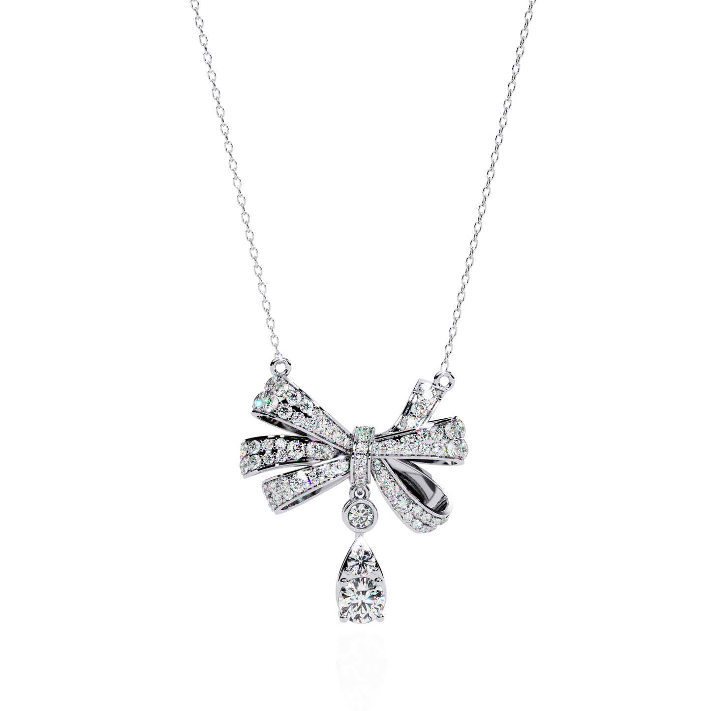 marielle round diamond necklace - espira fine gems