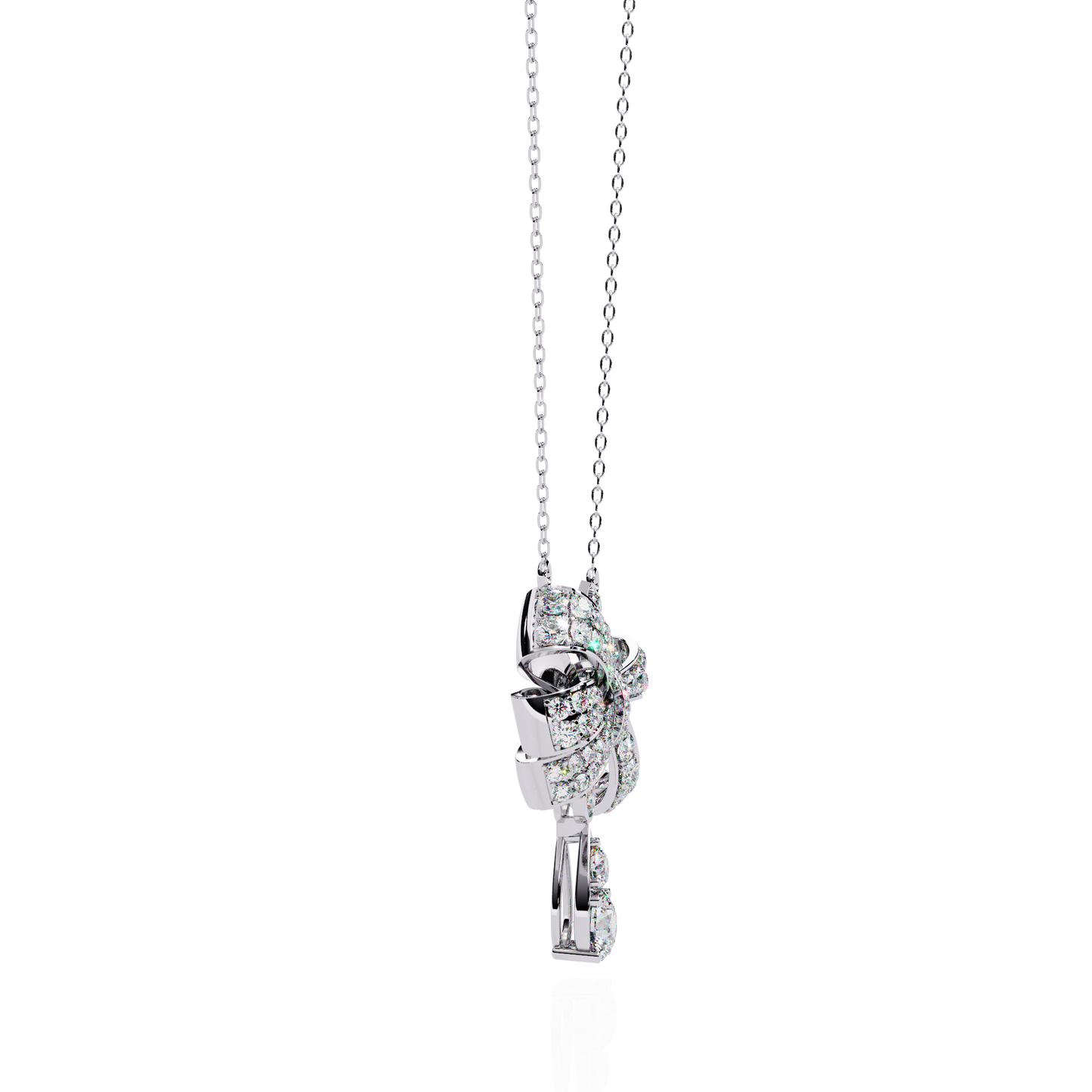 marielle round diamond necklace - espira fine gems