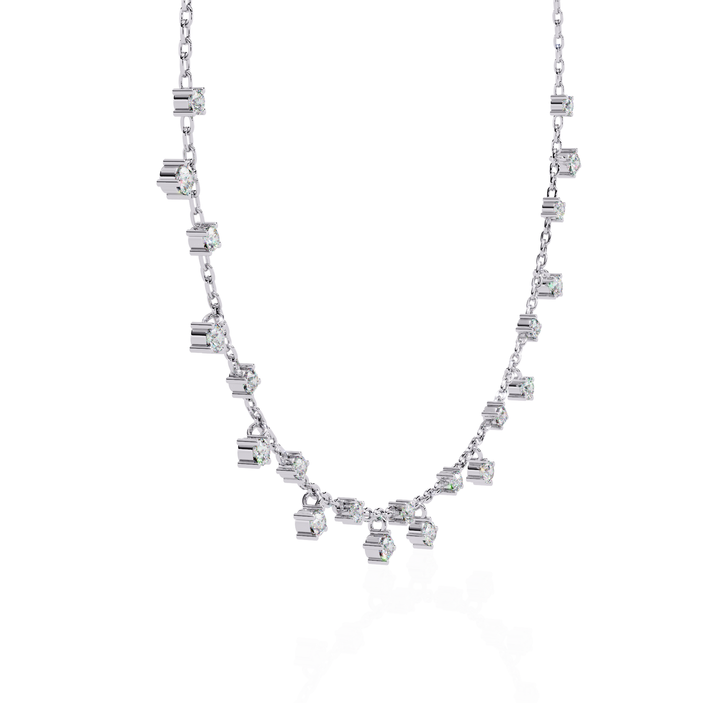 emberlyn round diamond necklace - espira fine gems