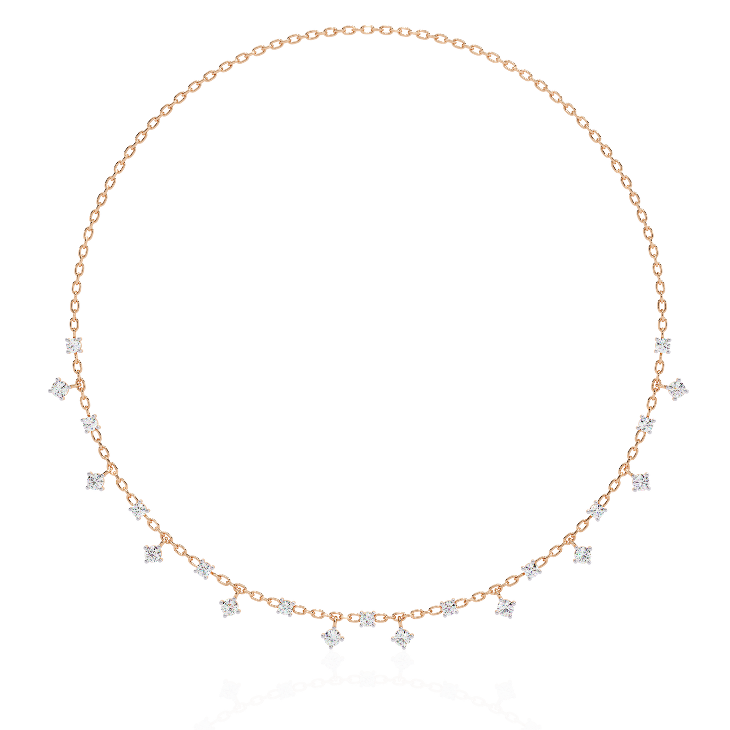 emberlyn round diamond necklace - espira fine gems