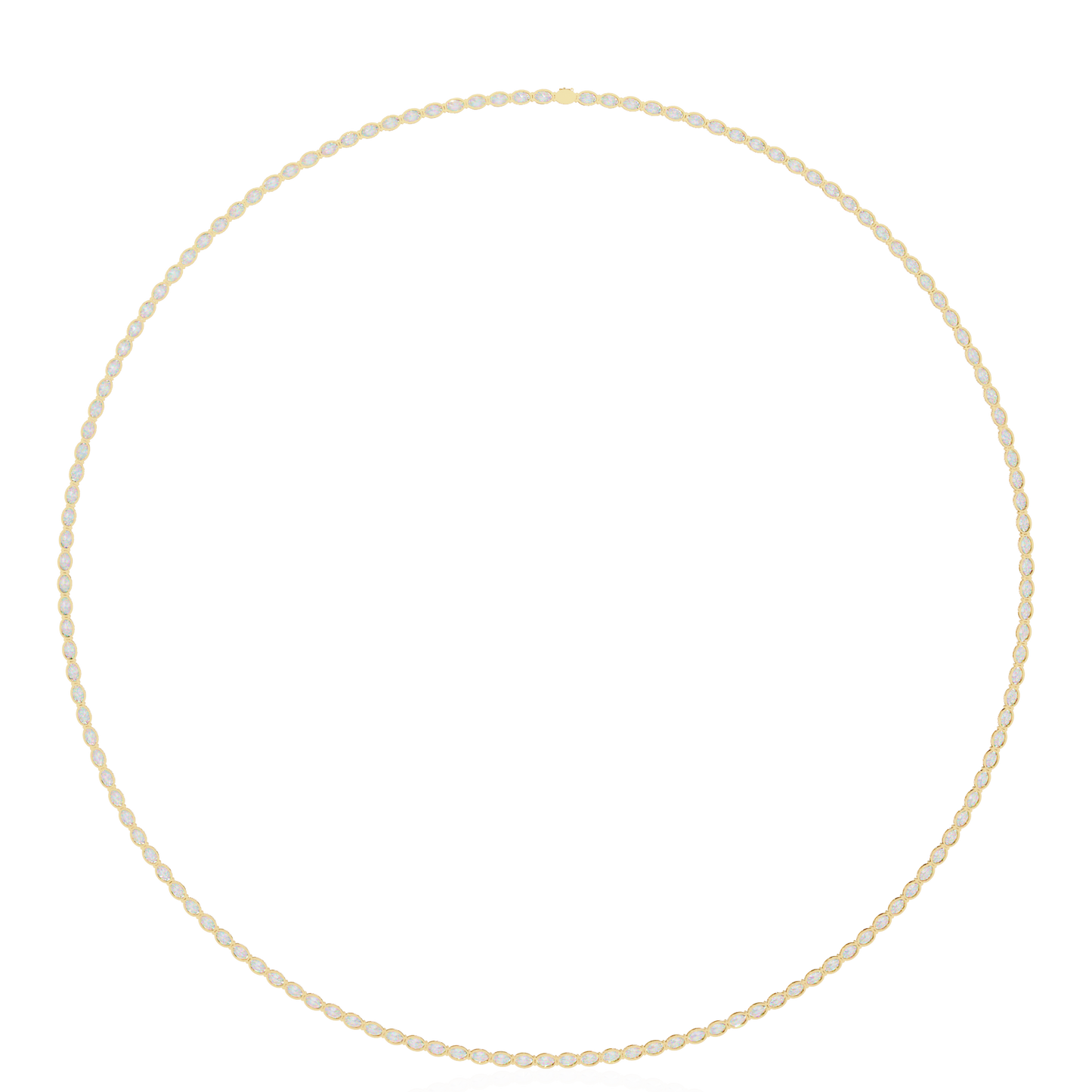 opalique oval diamond necklace