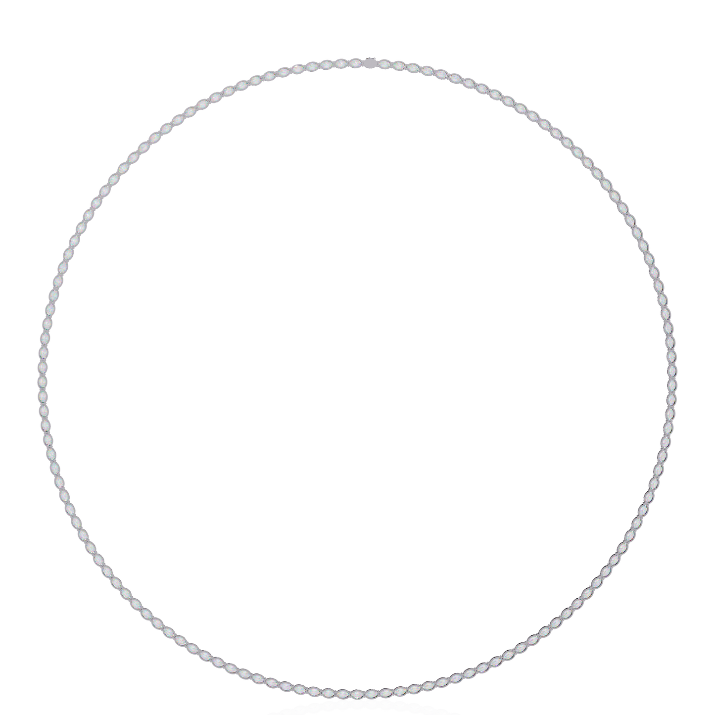 opalique oval diamond necklace