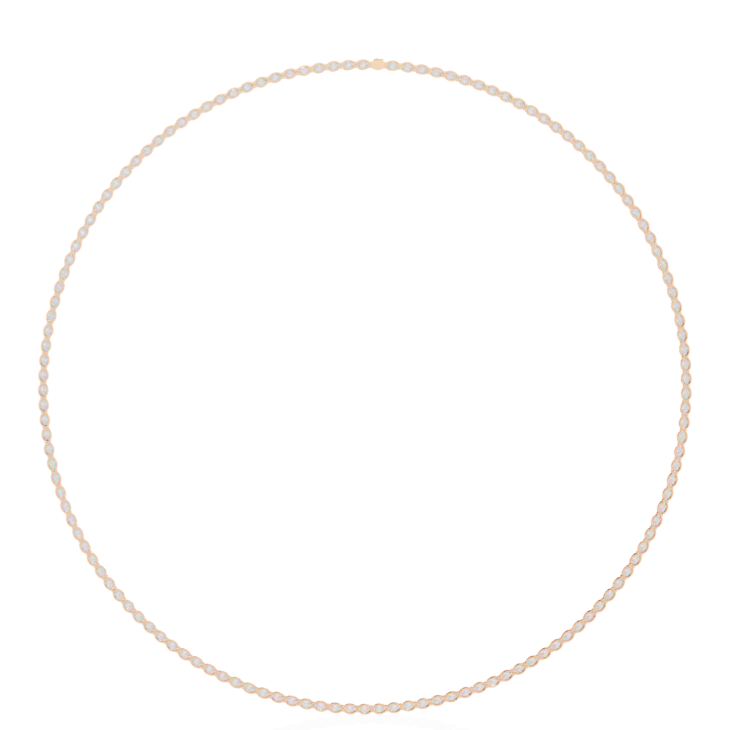 opalique oval diamond necklace