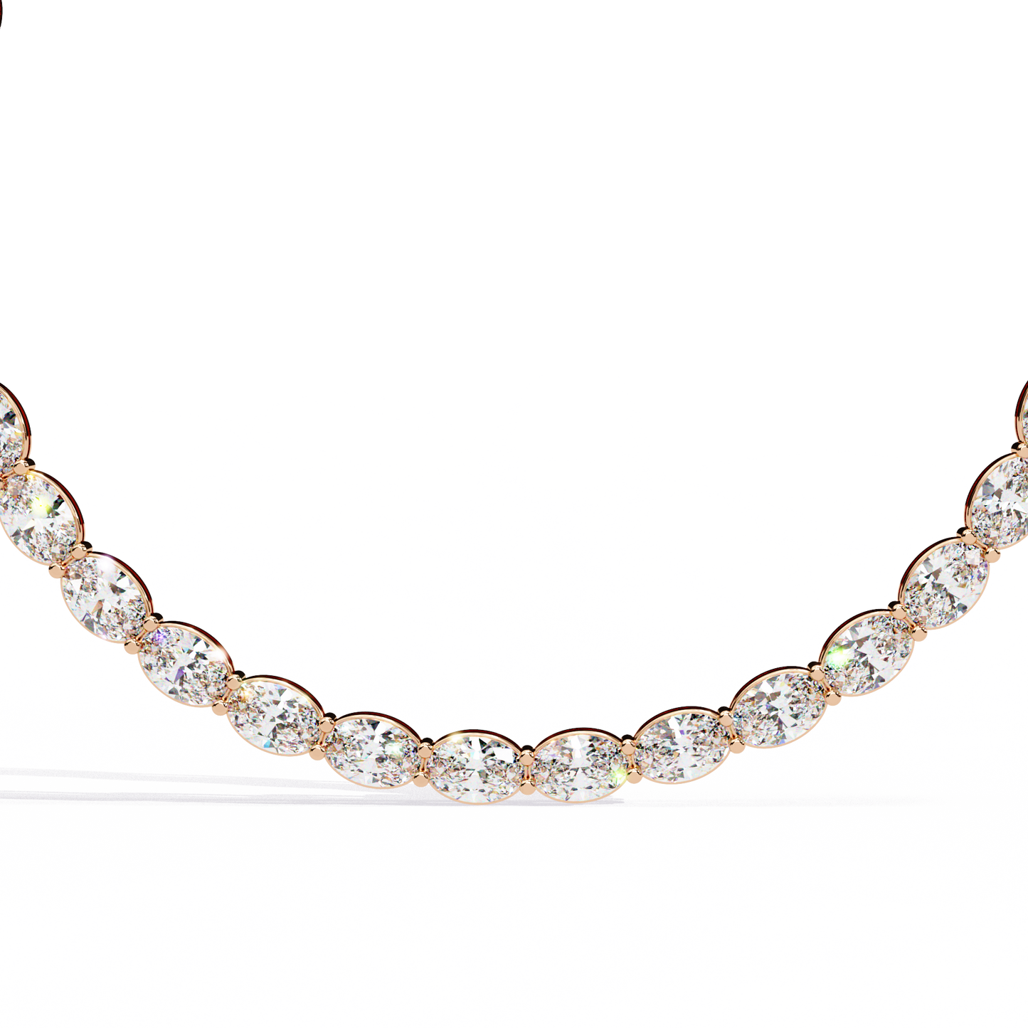 opalique oval diamond necklace - espira fine gems