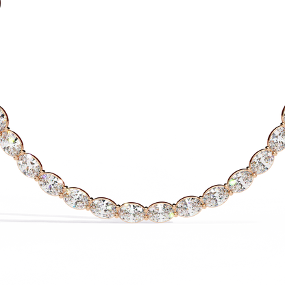 Opalique Oval Diamond Necklace - Espira Fine Gems