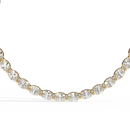 Opalique Oval Diamond Necklace - Espira Fine Gems