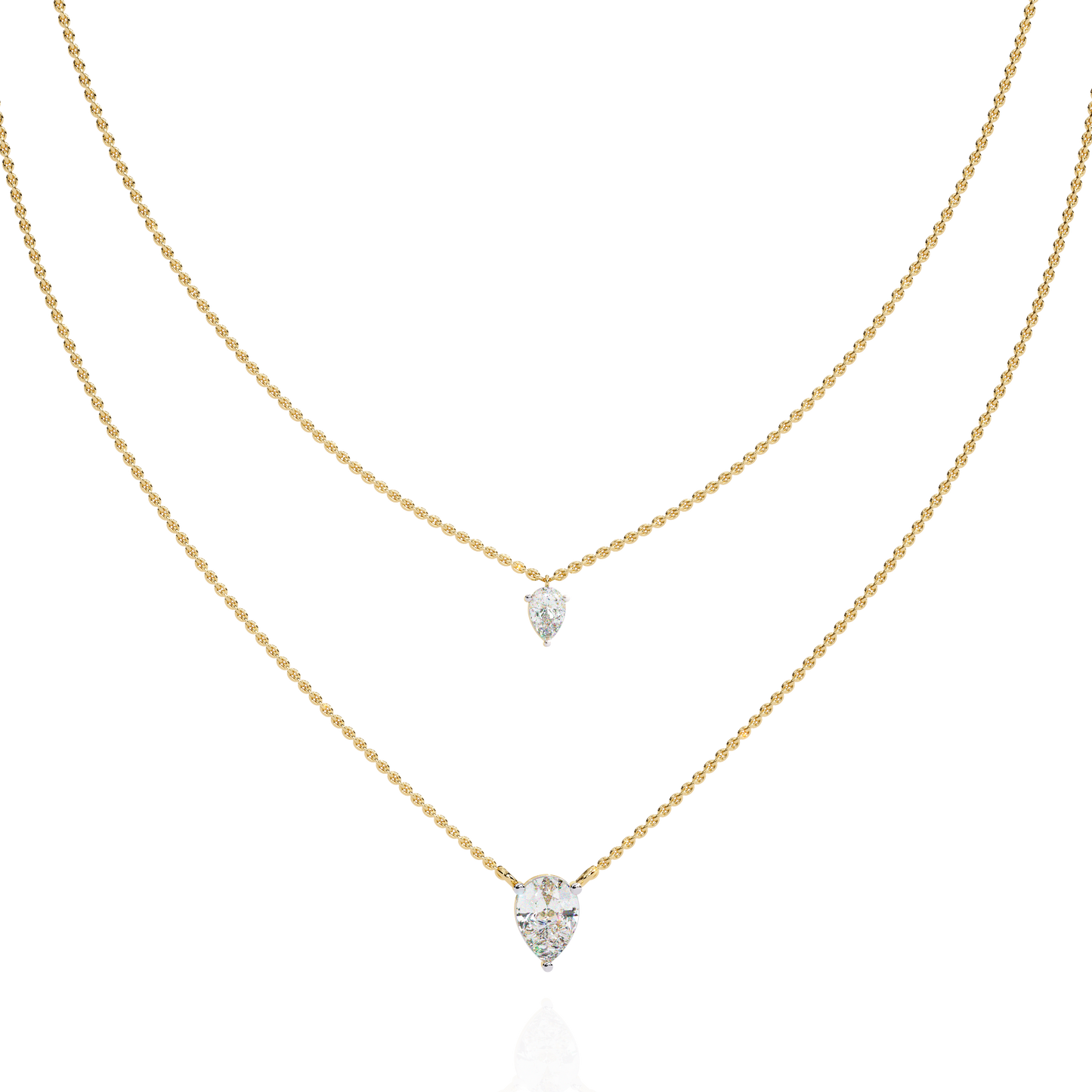 isaluxe pear diamond necklace - espira fine gems