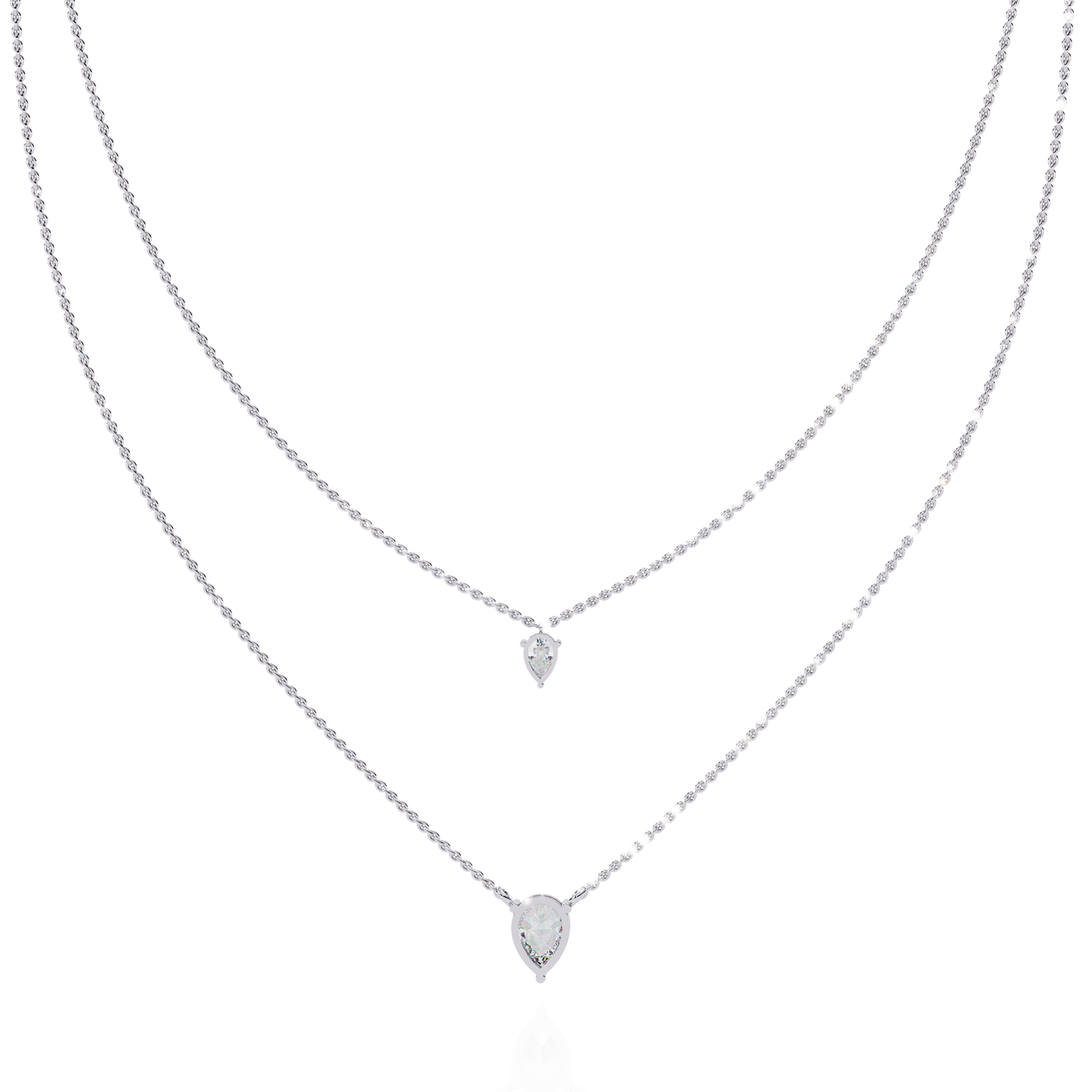 isaluxe pear diamond necklace - espira fine gems