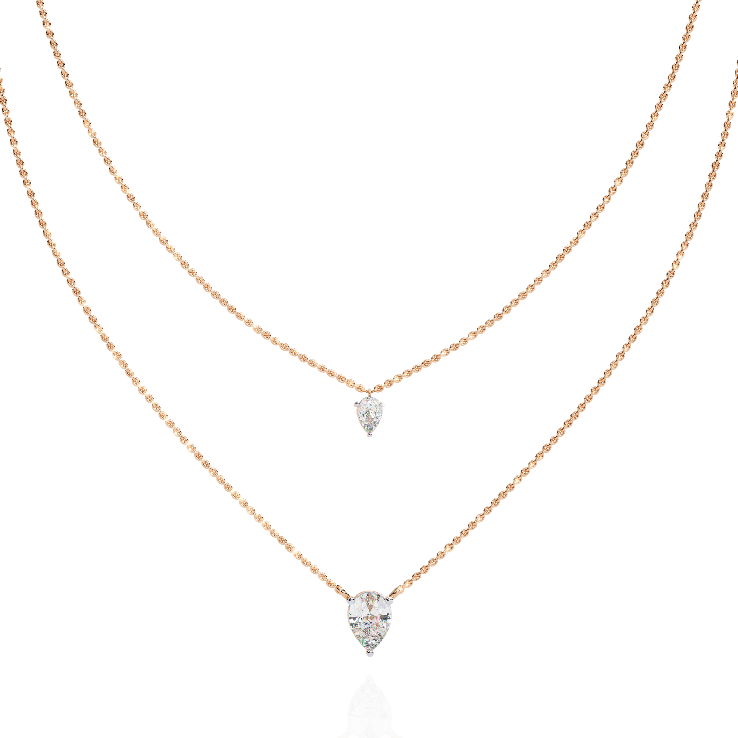 isaluxe pear diamond necklace - espira fine gems