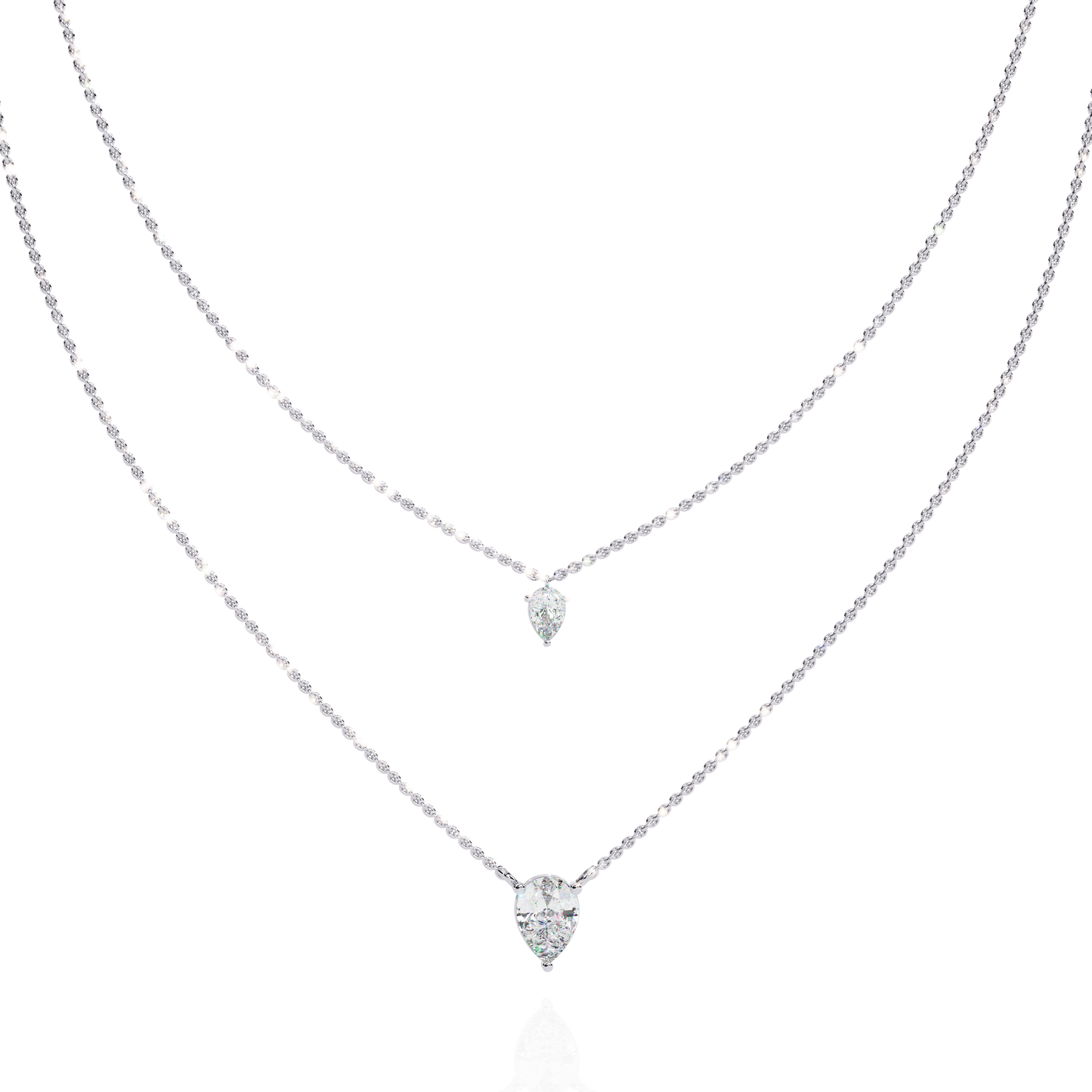 isaluxe pear diamond necklace - espira fine gems