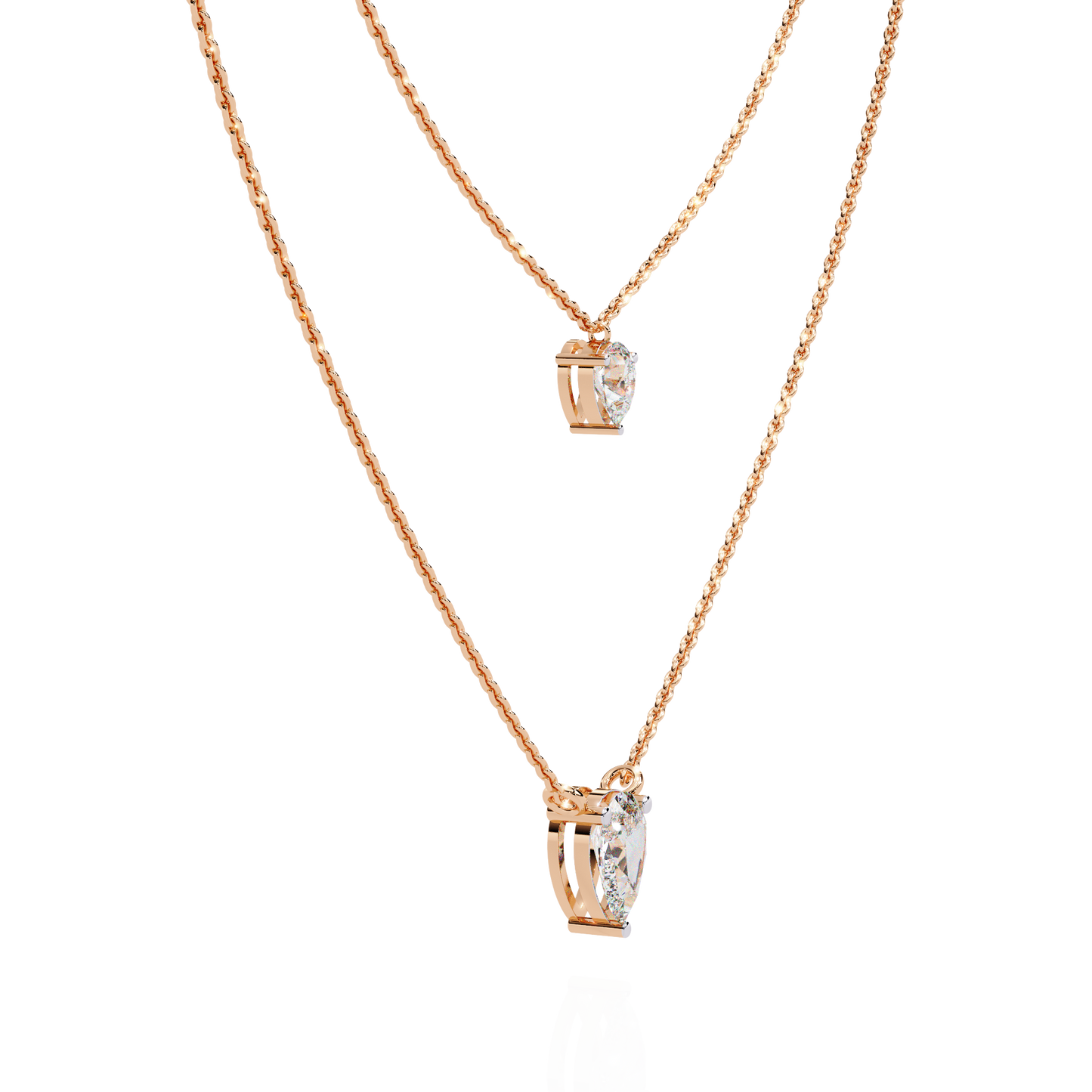 isaluxe pear diamond necklace - espira fine gems