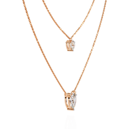 Isaluxe Pear Diamond Necklace - Espira Fine Gems