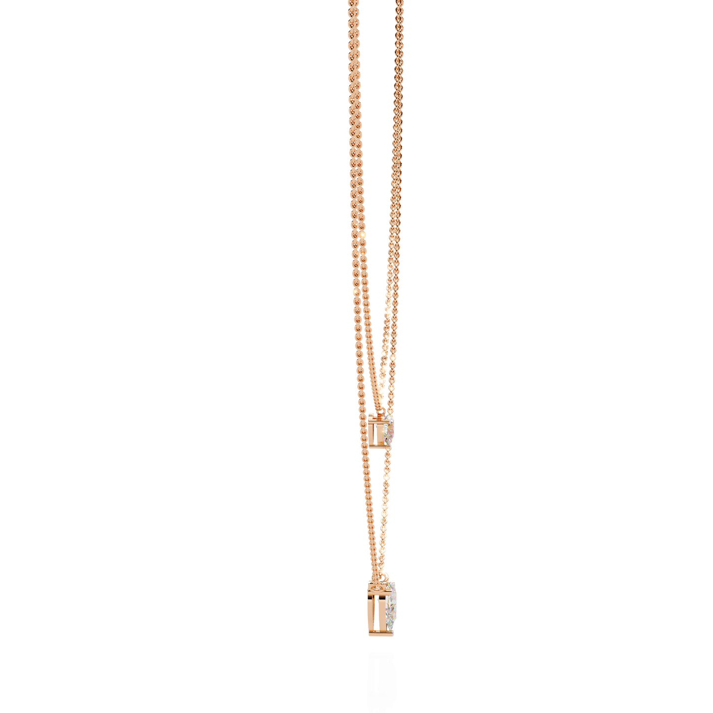 isaluxe pear diamond necklace - espira fine gems