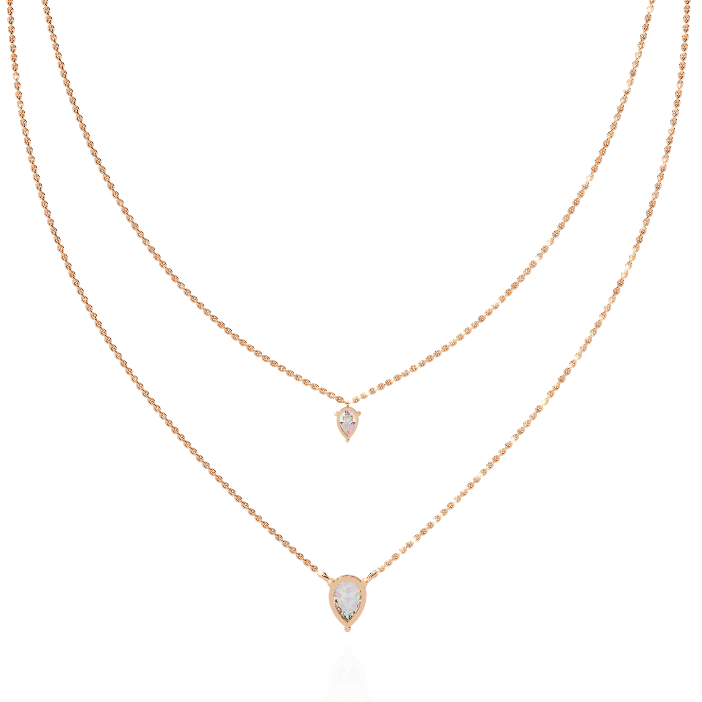 isaluxe pear diamond necklace - espira fine gems