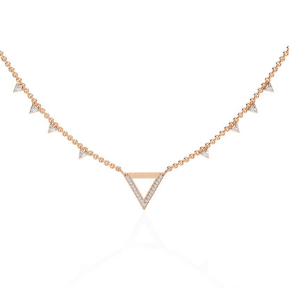 Celestia Round Diamond Necklace - Espira Fine Gems