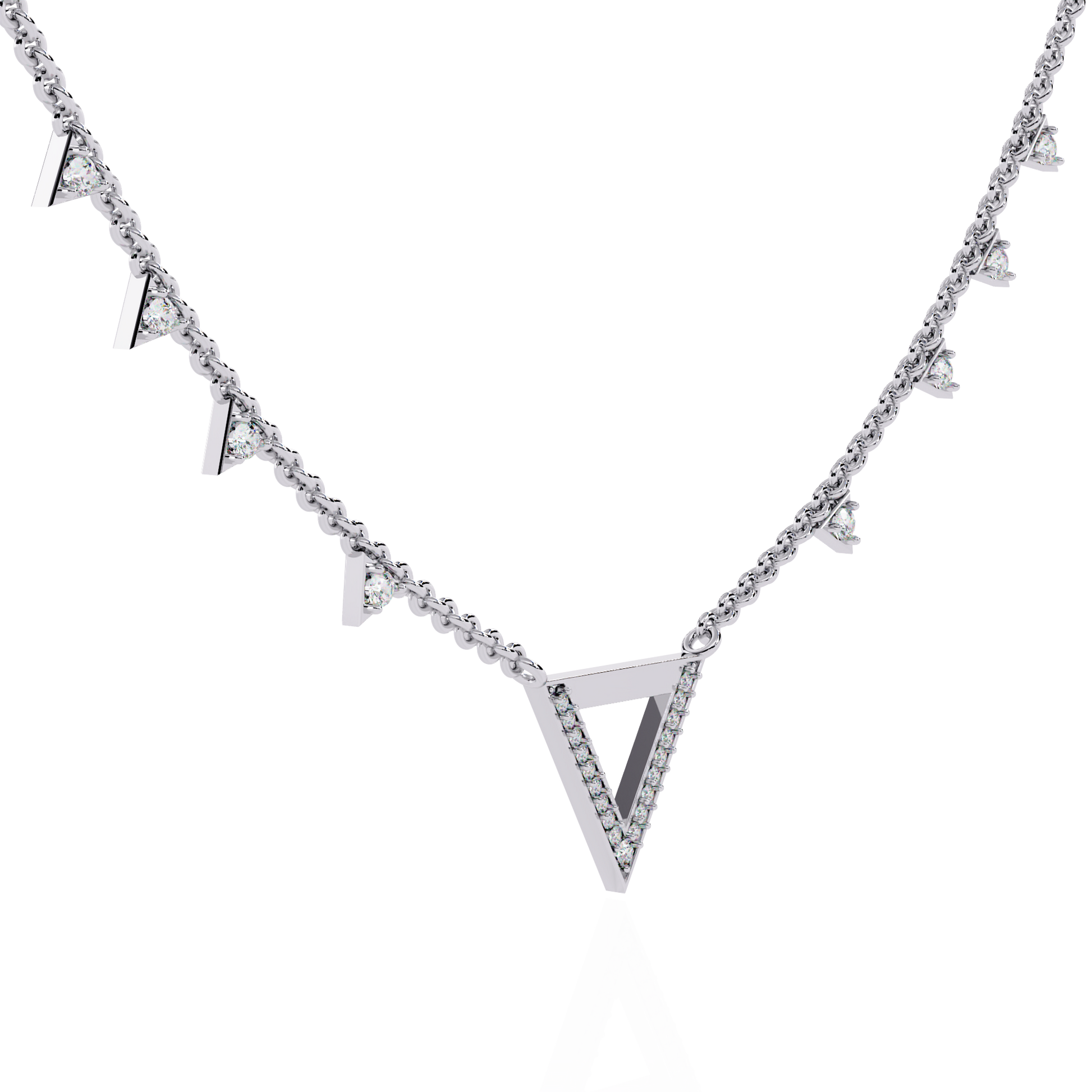 Celestia Round Diamond Necklace - Espira Fine Gems