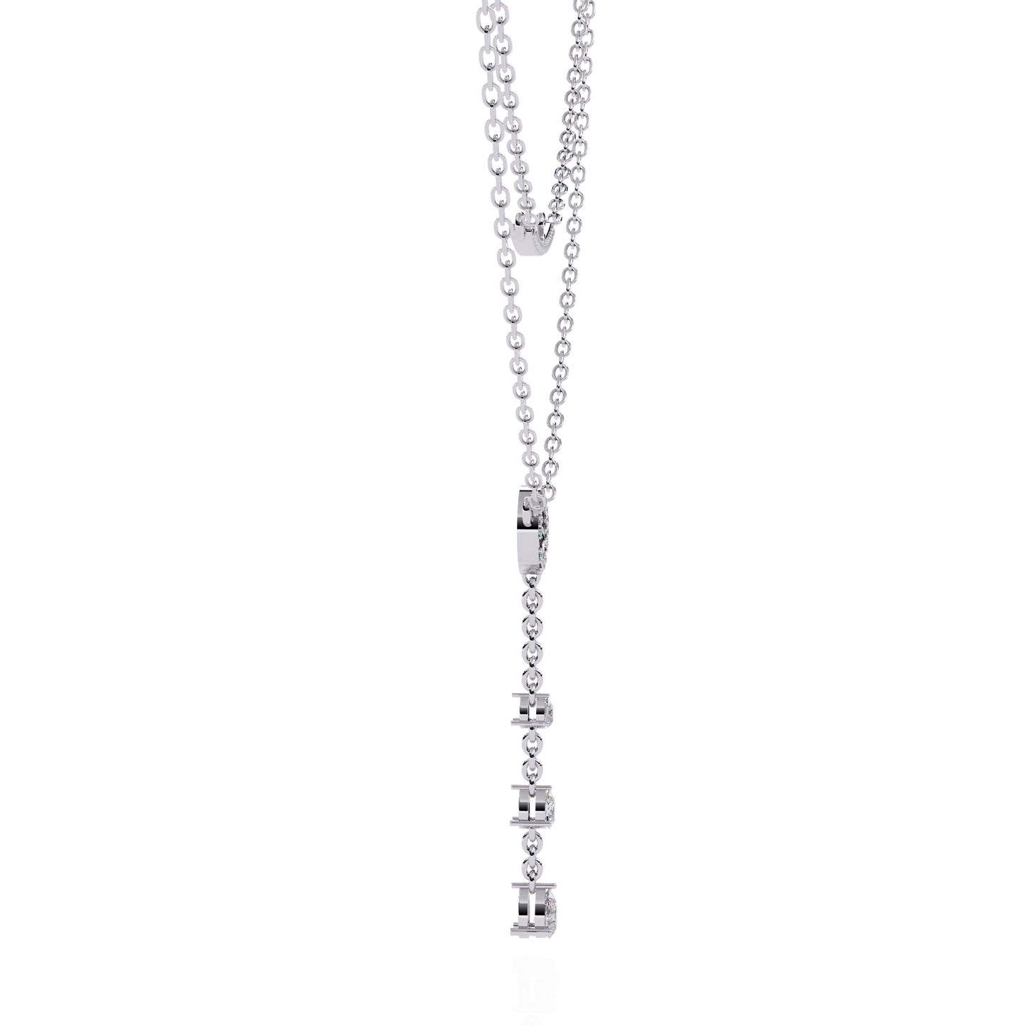 amorea pear diamond necklace - espira fine gems