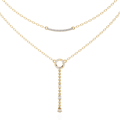 Amorea Pear Diamond Necklace - Espira Fine Gems