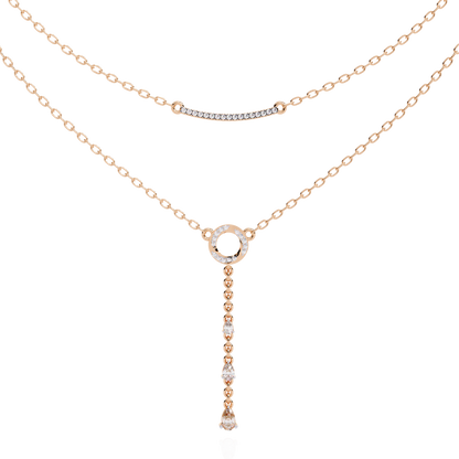 Amorea Pear Diamond Necklace - Espira Fine Gems