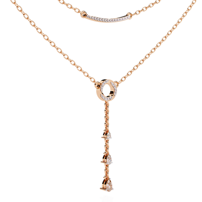 Amorea Pear Diamond Necklace - Espira Fine Gems