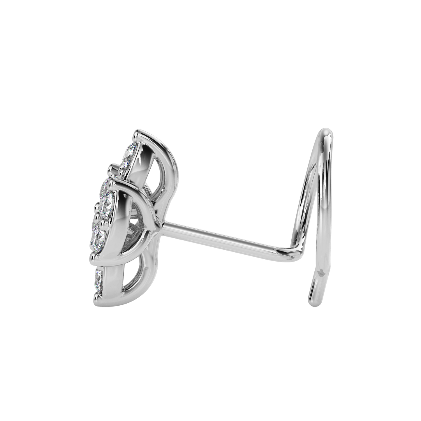 moonroot round diamond nose pin